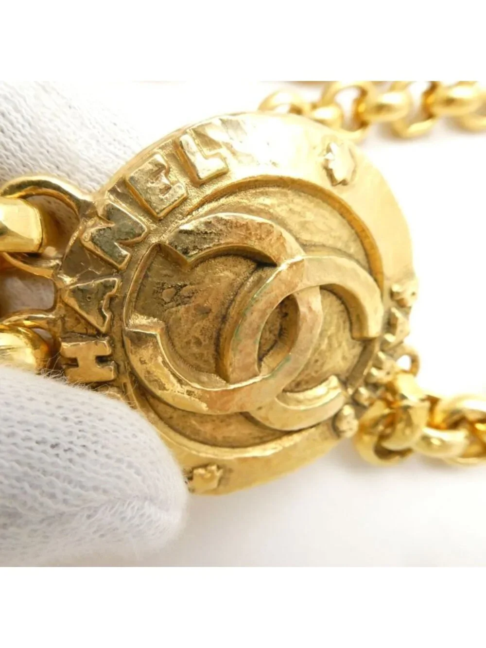 Chanel Chain Belt CC Logo Medal